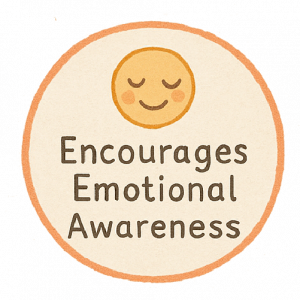Badge icon representing emotional awareness.